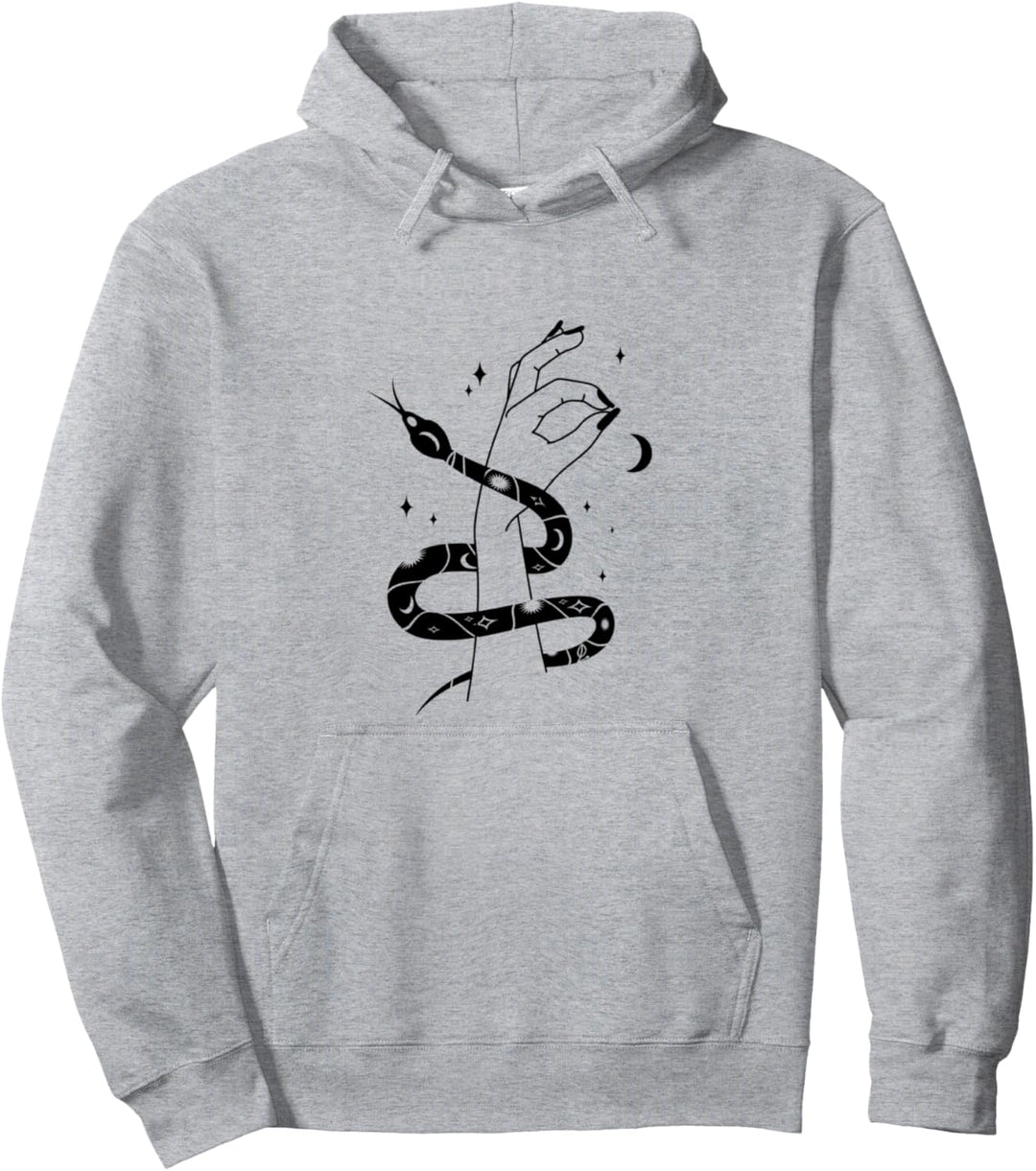 Okkult Mond Ästhetische Hexerei Gothic Hände Pullover Hoodie