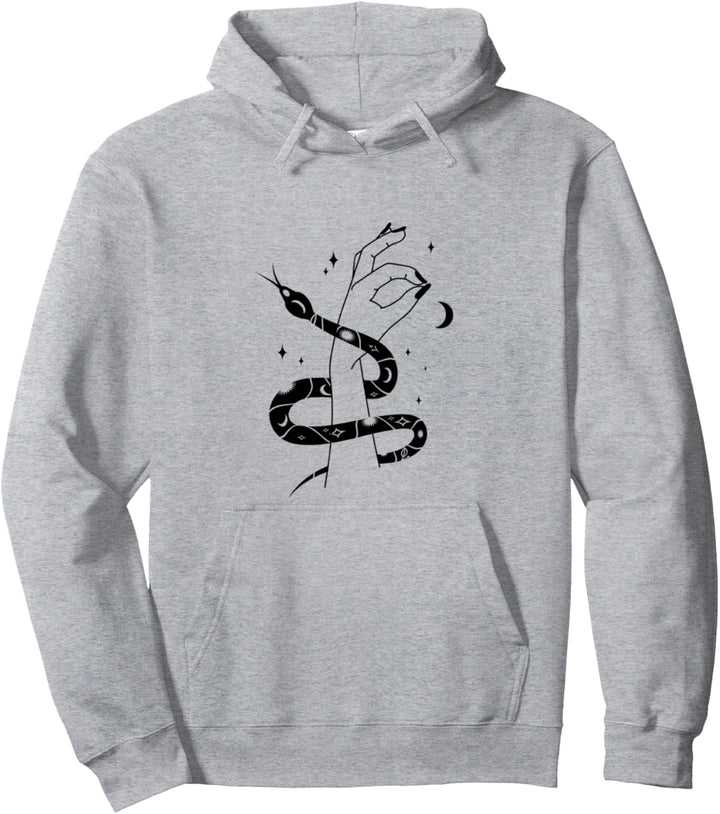 Okkult Mond Ästhetische Hexerei Gothic Hände Pullover Hoodie
