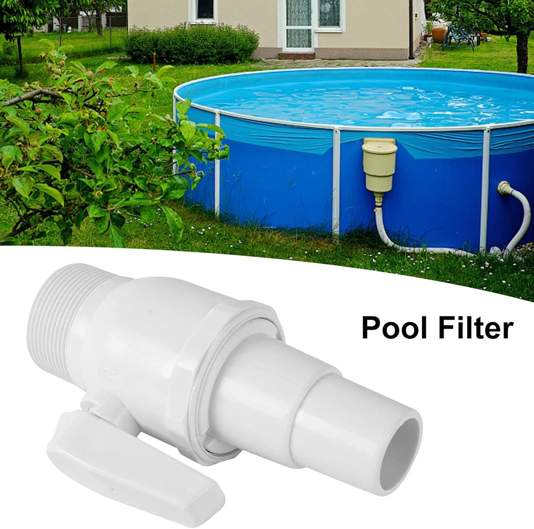 Dubbulon 2Stk Pool Absperrhahn - Absperrventil, Kugelhahn Absperrventil Pool, Filterschalteranschlus