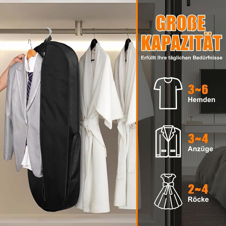 MISSLO 109 cm Kleidersack für Reisen, Wasserdicht Kleidersack Anzug für Damen und Herren, Anzugtasch