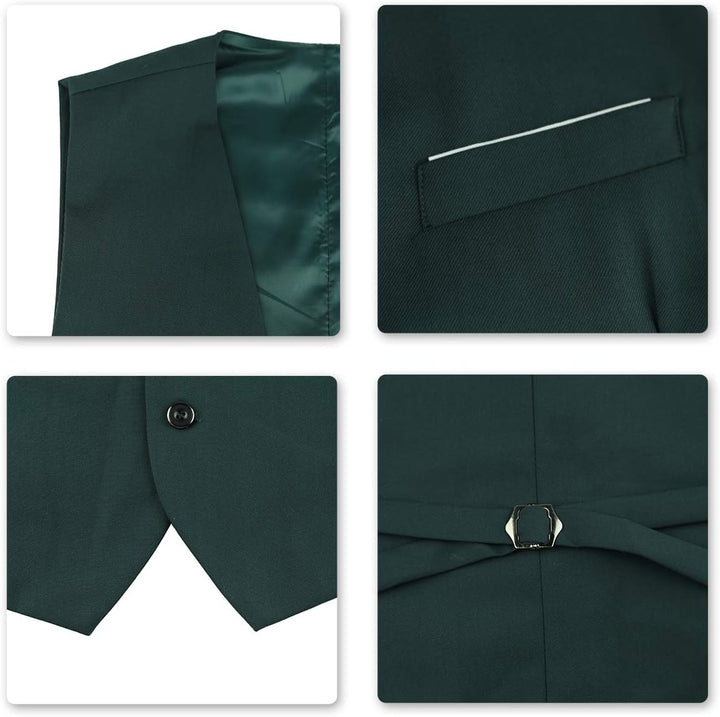 Cloudstyle Anzug Herren Anzüge 4 Teilig Staubbeutel Herrenanzug Business Sakko Hose Weste Anzugtasch