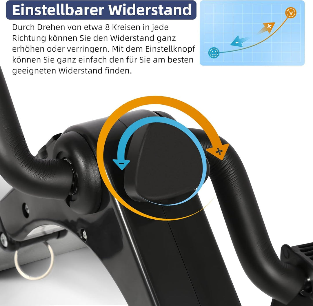 AGM Mini-Heimtrainer Fahrrad, Arm und Beintrainer Fitnesstrainer, Fitness, Hometrainer Bewegungstrai
