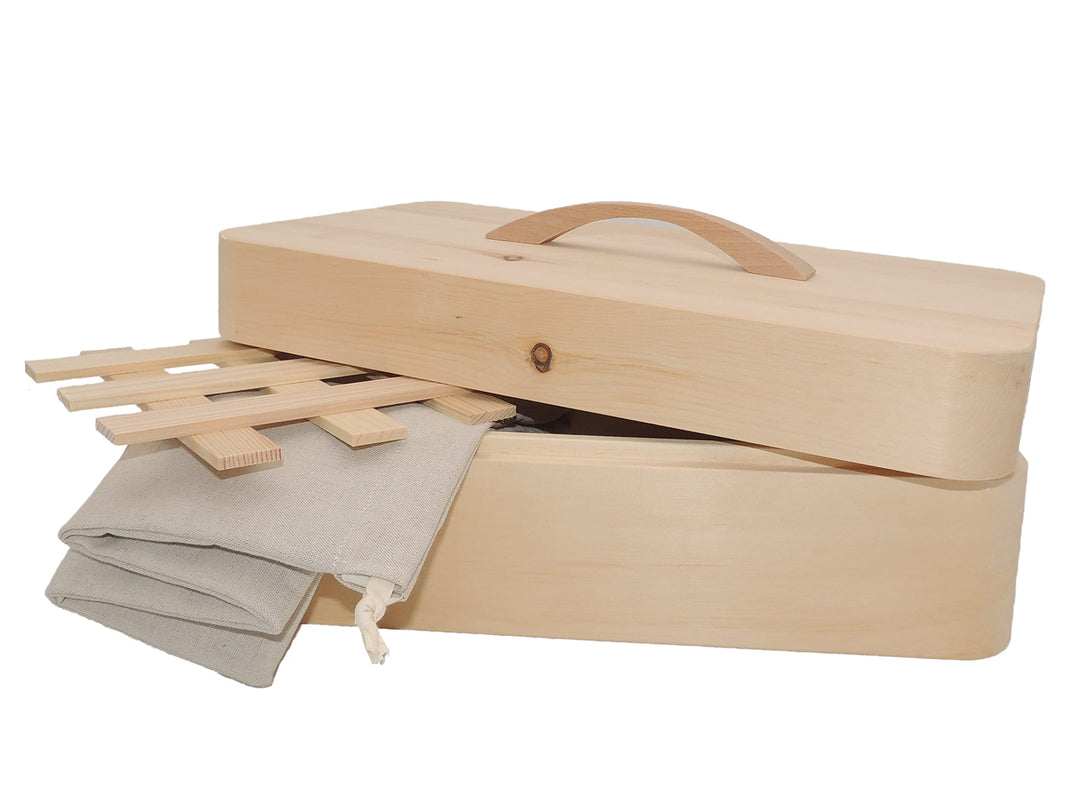 JOWE Zirbenbrotdose | Brotbehälter aus Zirbe | Brotaufbewahrungsbox aus Holz | Brotkasten aus Zirben