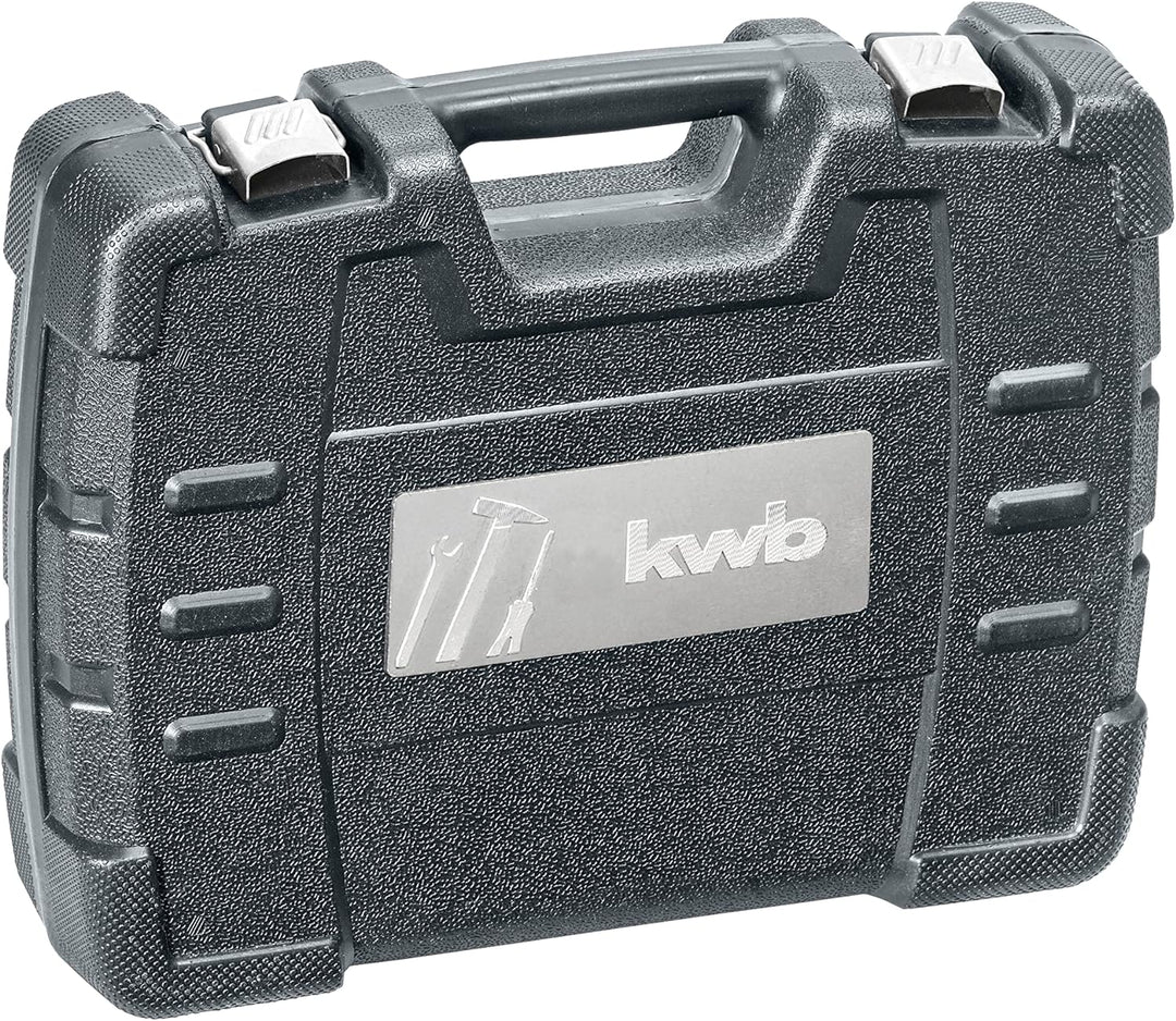 kwb Werkzeug-Koffer inkl. Werkzeug-Set, 40-teilig, gefüllt, robust und hochwertig, ideal für den Hau