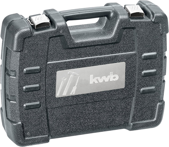 kwb Werkzeug-Koffer inkl. Werkzeug-Set, 40-teilig, gefüllt, robust und hochwertig, ideal für den Hau