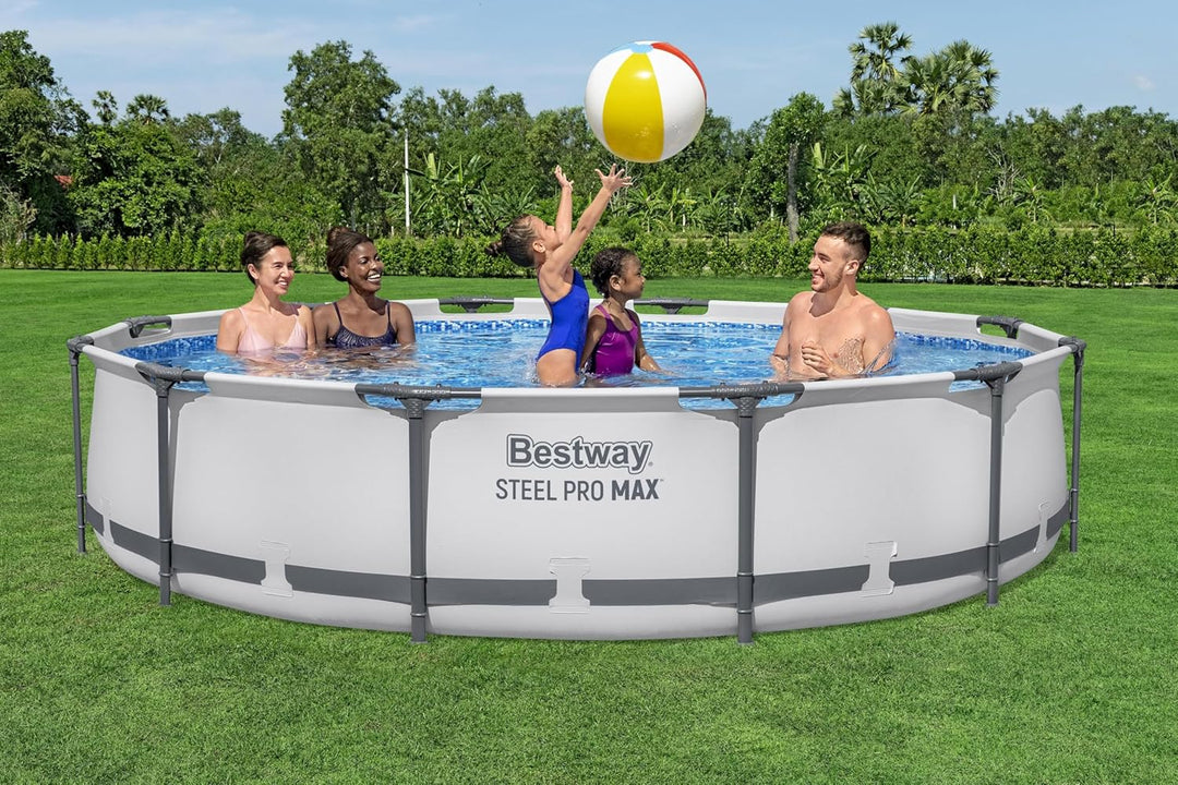 Bestway Steel Pro Max™ Frame Pool-Set, rund, mit Filterpumpe 366 x 76 cm, 366 x 76 cm