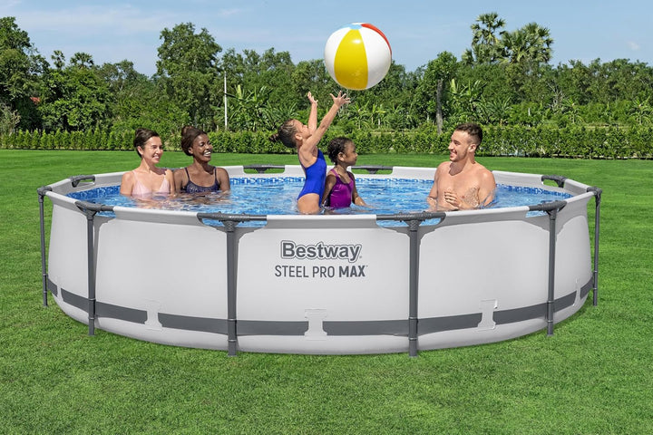 Bestway Steel Pro Max™ Frame Pool-Set, rund, mit Filterpumpe 366 x 76 cm, 366 x 76 cm
