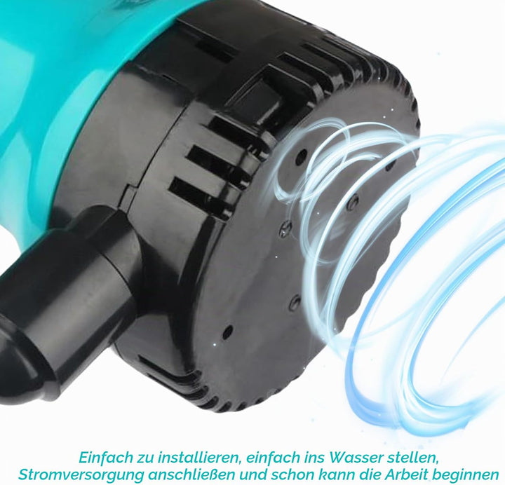 Tauchpumpe Schmutzwasser Mini Wasserpumpe DC 12V Tauchwasserpumpe 50W 4200L/H Wassertransferpumpe fü