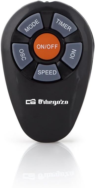 Orbegozo TWM 1010 - Turmventilator, drei Stufen, Fernbedienung, drei Modi, Timer, Digital-Display, 4