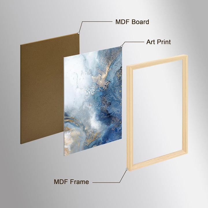 3 Pcs Mit Rahmen Leinwand Bilder Goldgrüner Ozean Krachende Wellen Bild auf Leinwand Malerei Poster