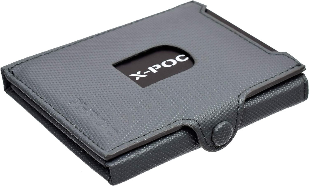 Menzo X-POC Kreditkartenetui aus echten Leder, RFID-Schutz, viele Farben, Kartenetui, Geldklammer (g