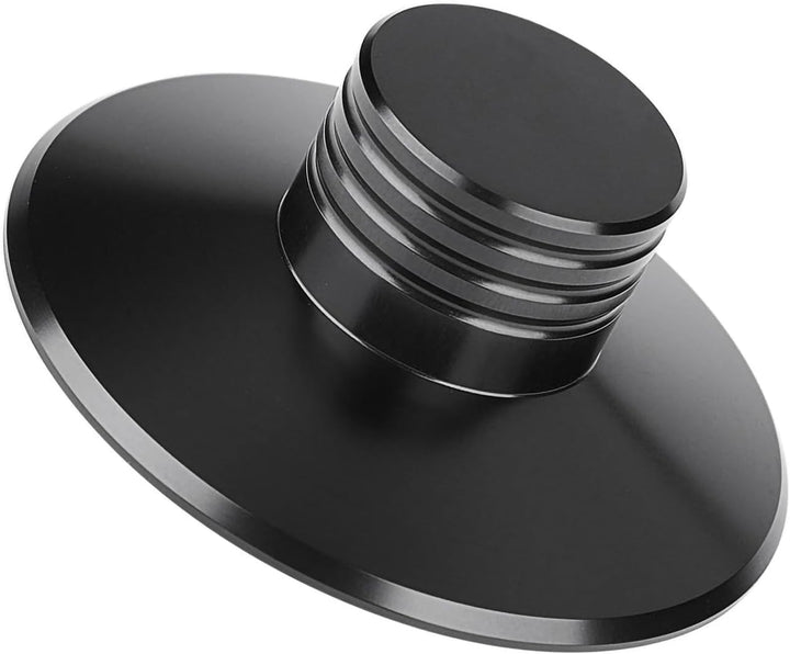 Schwarze Rekord -Gewichtsklemme Plattenspieler Metallscheibenstabilisator Schwarzer (Black), BLACK