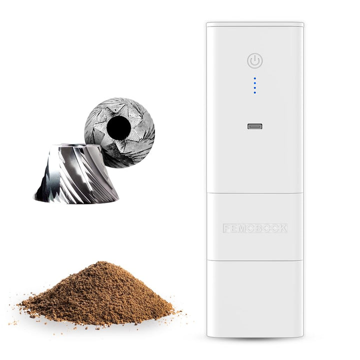 Elektrische Kaffeemühle A2 Weiss Wiederaufladbar Kabellos Tragbare Elektrische Mühle Outdoor Werkzeu