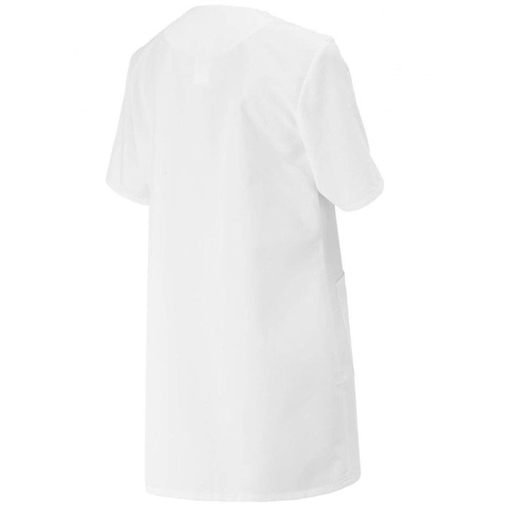 BP 1640-485-21-52n Damen-Kasack, 1/2 Hülse, V-Ausschnitt mit Druckknopfband, 215,00 g/m² Stoffmischu