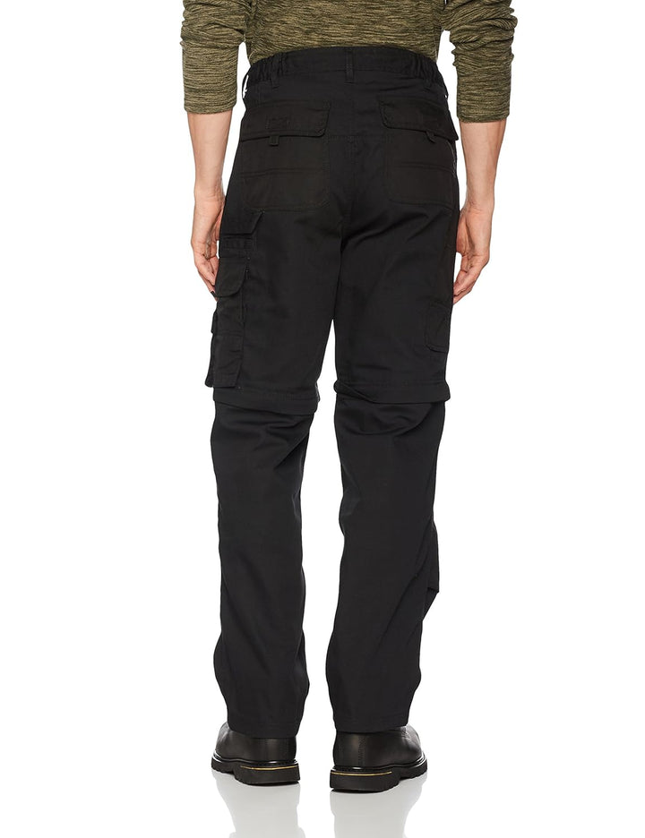 teXXor 2-in-1 Arbeitsbundhose Canvas 320 mit Cordura, 20-008358-48,Schwarz( Black) ,48 Schwarz( Blac
