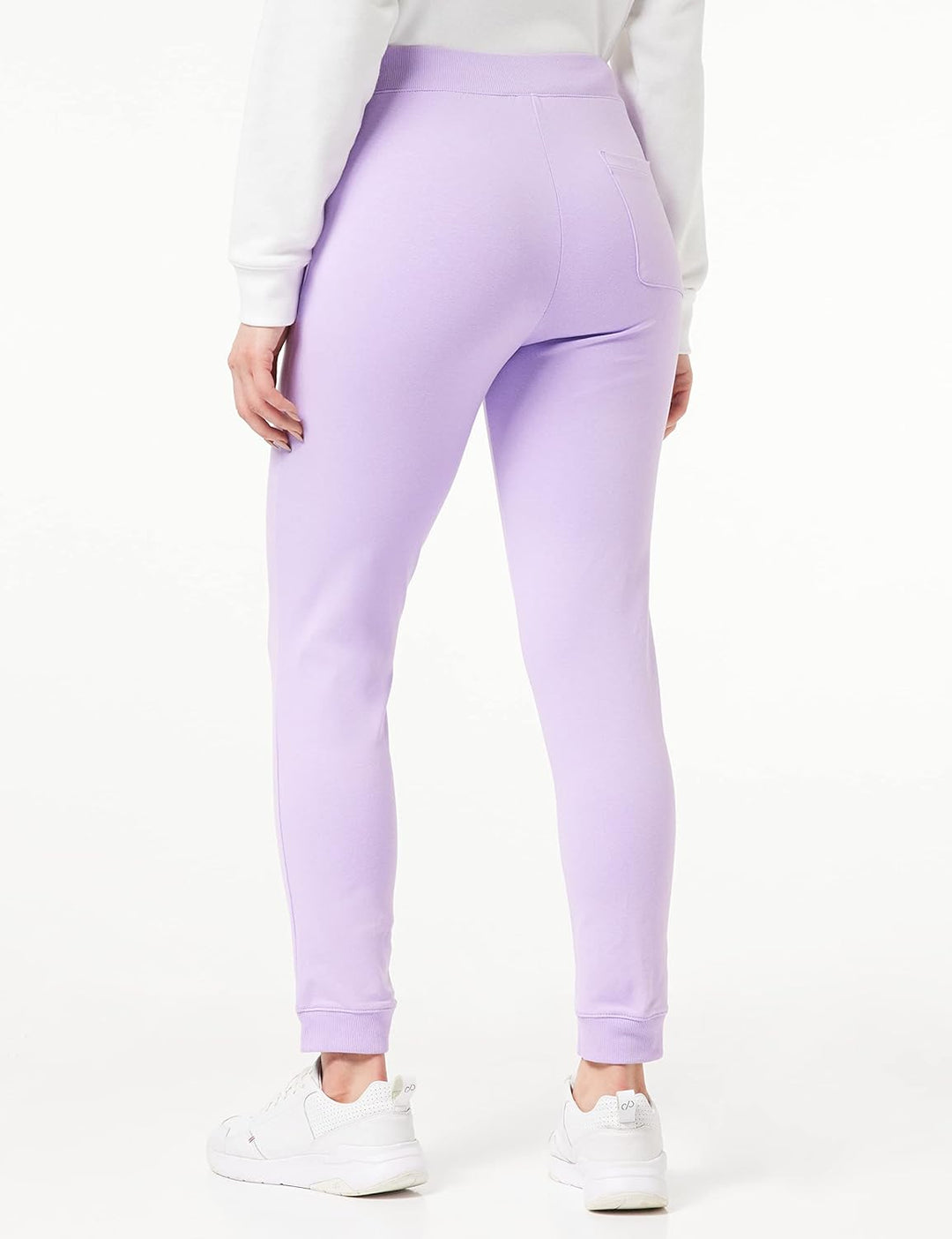 Champion Damen Legacy American Classics Pocket Logo High Waist Rib Cuff Trainingshose, Lavendel