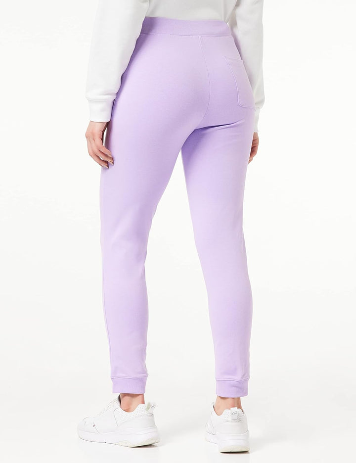 Champion Damen Legacy American Classics Pocket Logo High Waist Rib Cuff Trainingshose, Lavendel