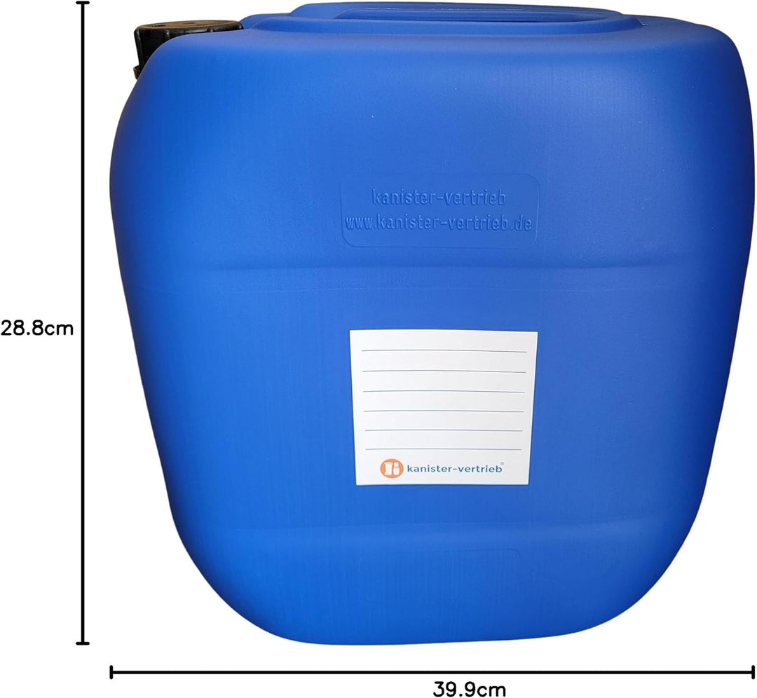 kanister-vertrieb® 4 Stück 30 L Kanister Wasserkanister Kunststoffkanister blau DIN61 + 1 Auslaufhah