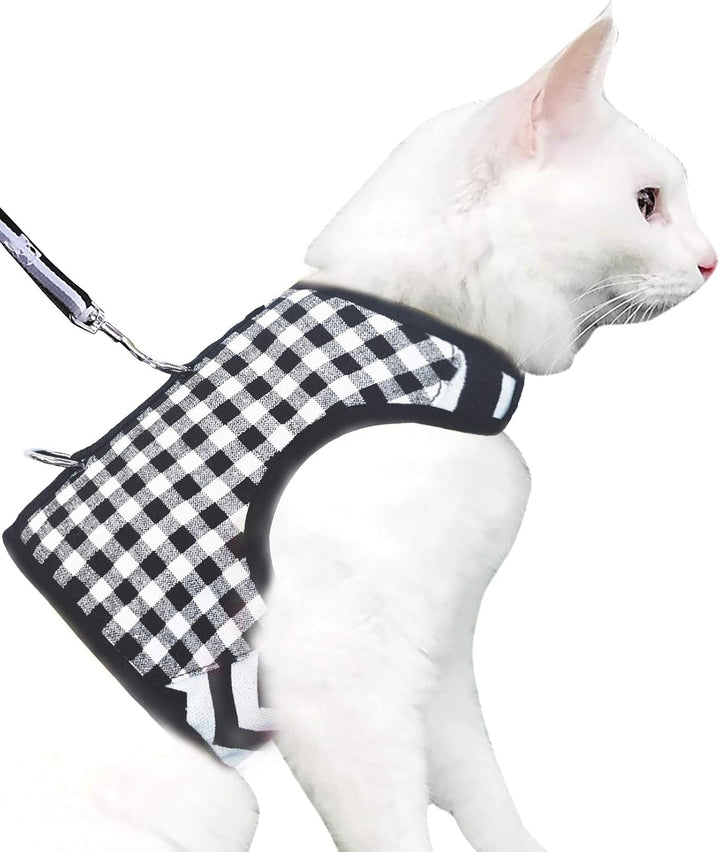 Yizhi Miaow Katzengeschirr und Leine zum Spazierengehen, ausbruchsicher, verstellbares Katzengeschir