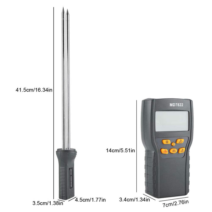 Getreide Feuchtemessgerät, Fydun Tragbar Feuchtigkeitsmessgeräte Digital LCD Display Feuchtetester S
