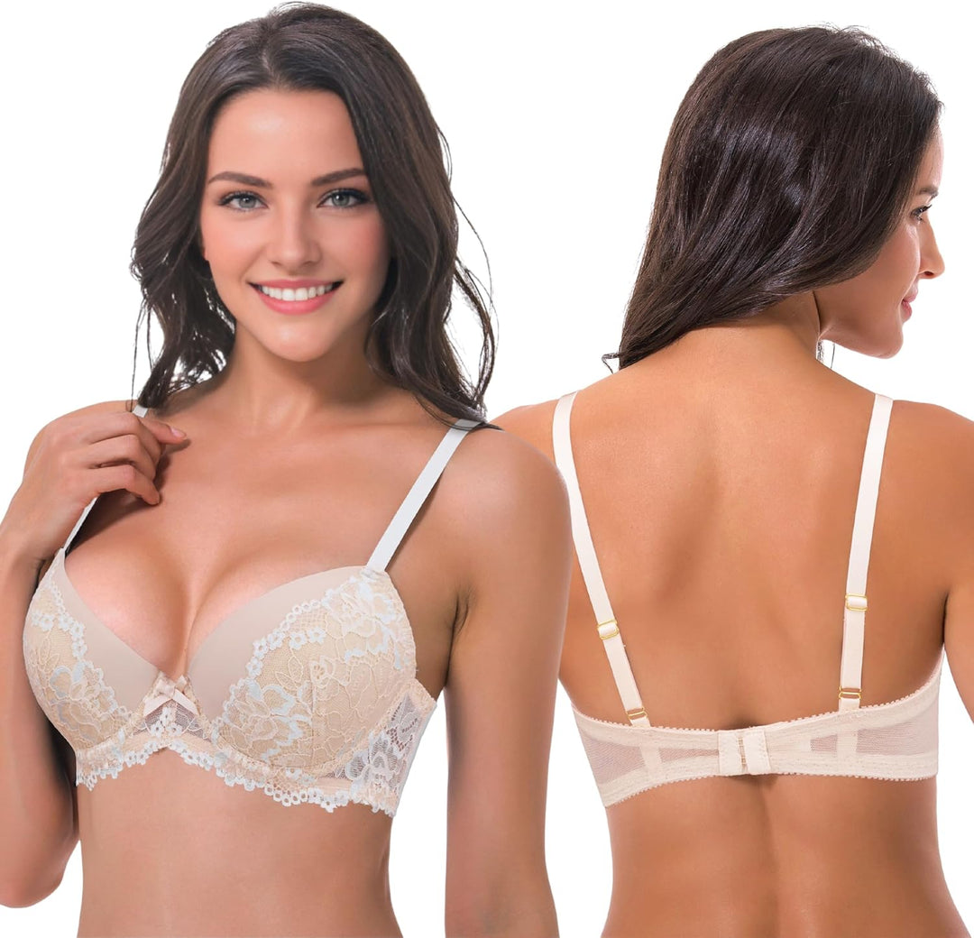 Curve Muse Bügel vorne schliessen BHS-x1 oder x2 80D Black,peach Blush(2 Pack), 80D Black,peach Blus