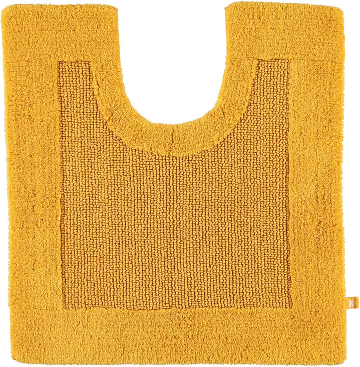 RHOMTUFT Prestige Badteppich 348 Curry, 60 x 60 cm WC-Vorleger mit Ausschnitt 60 x 60 cm WC-Vorleger