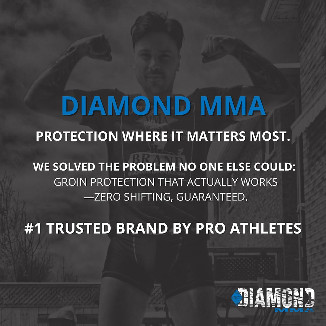 Diamond MMA Compression Short mit Eingebaut – Tiefschutz mit Cup von Athletic Tasche Sport XL Schwar