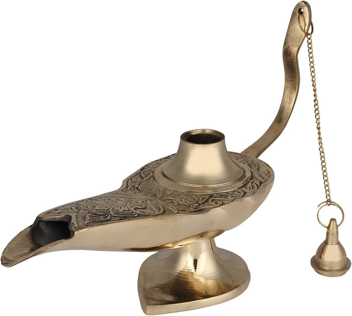 JMD Handcrafted Messing Aladdin Genie-Lampen: Räuchergefässe (12-Zoll-), 12-Zoll-