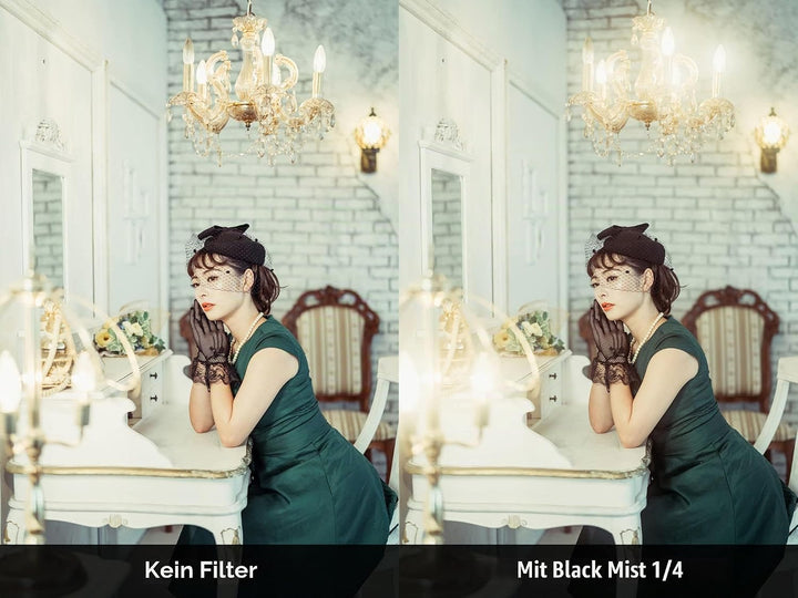NiSi 52mm Black Mist 1/4 Diffusion Filter - Promist Effektfilter (1/4 Blende), 52mm Black Mist 1/4