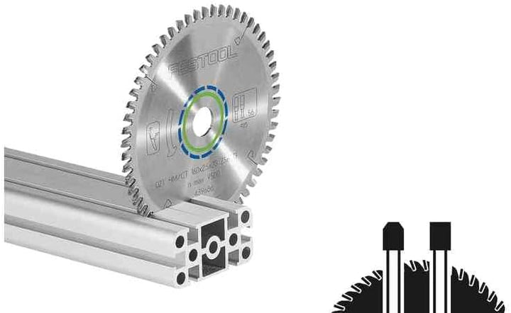 Festool Kreissägeblatt HW 260x2,4x30 TF68 ALUMINIUM/PLASTICS, 260x2,4x30 TF68
