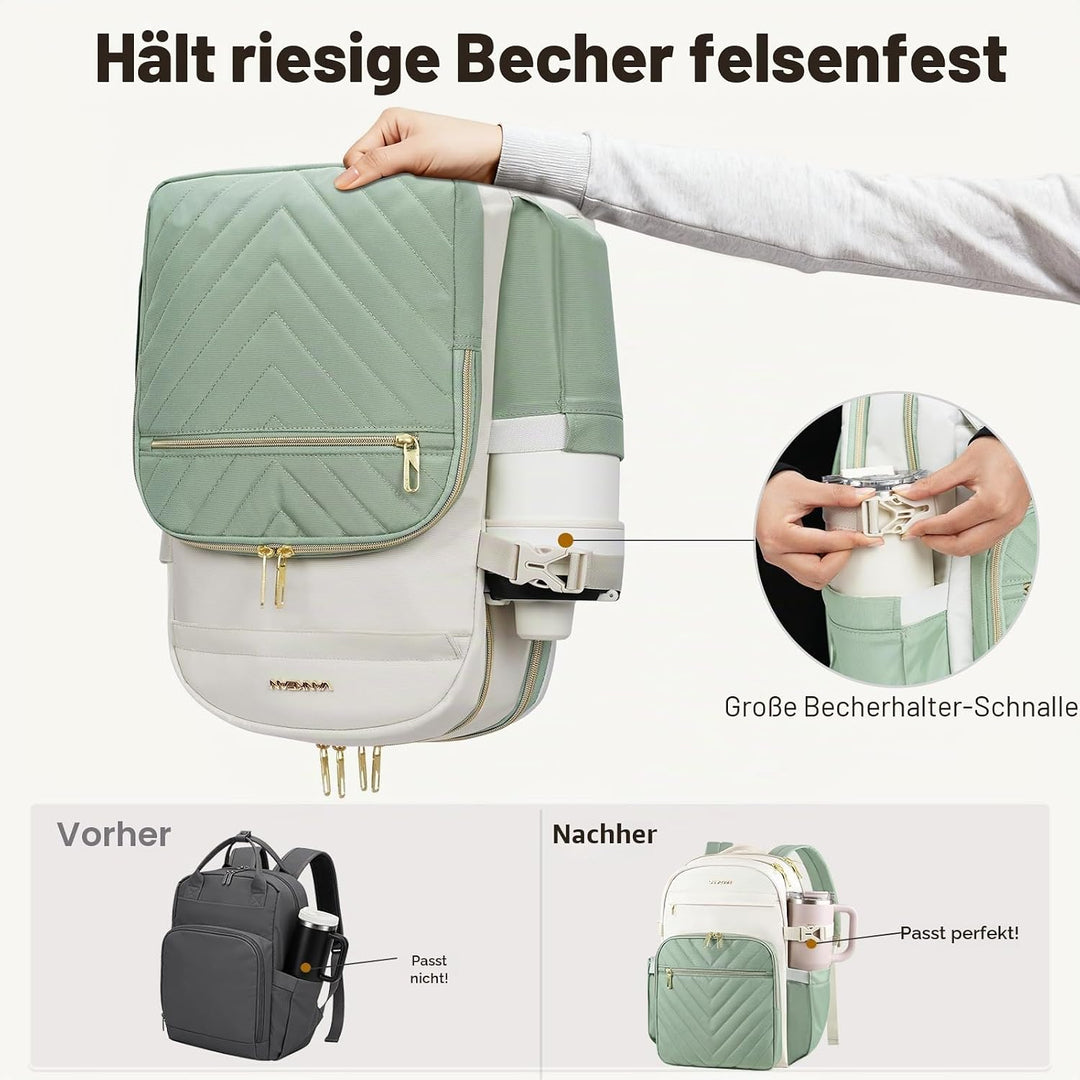 VANKEAN Laptop-Rucksack für Damen und Herren,15,6 Zoll, Arbeitstasche für Damen, Herren, modisch, wa