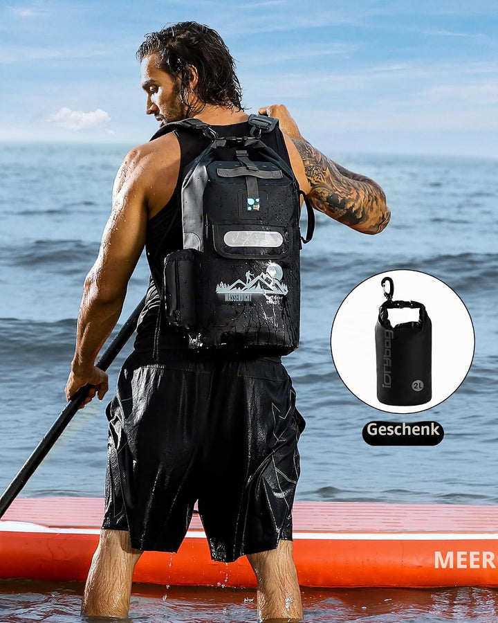 IDRYBAG Dry Bag Floating wasserdichter Rucksack 20L/30L/40L, Dry Bags wasserdichte Rucksackform, Dry