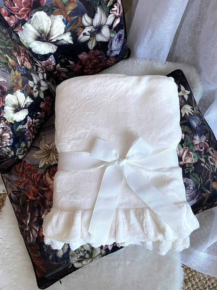 Blanc Mariclò Plaid Gala 140 x 170 cm, cremefarben, 260 g/m², 100 % Polyester