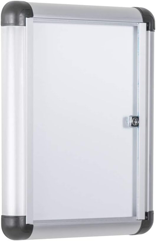 Bi-Office-Vitrine für den Innenbereich mit zusätzlichem, abschliessbarem magnetischem Whiteboard, Gr