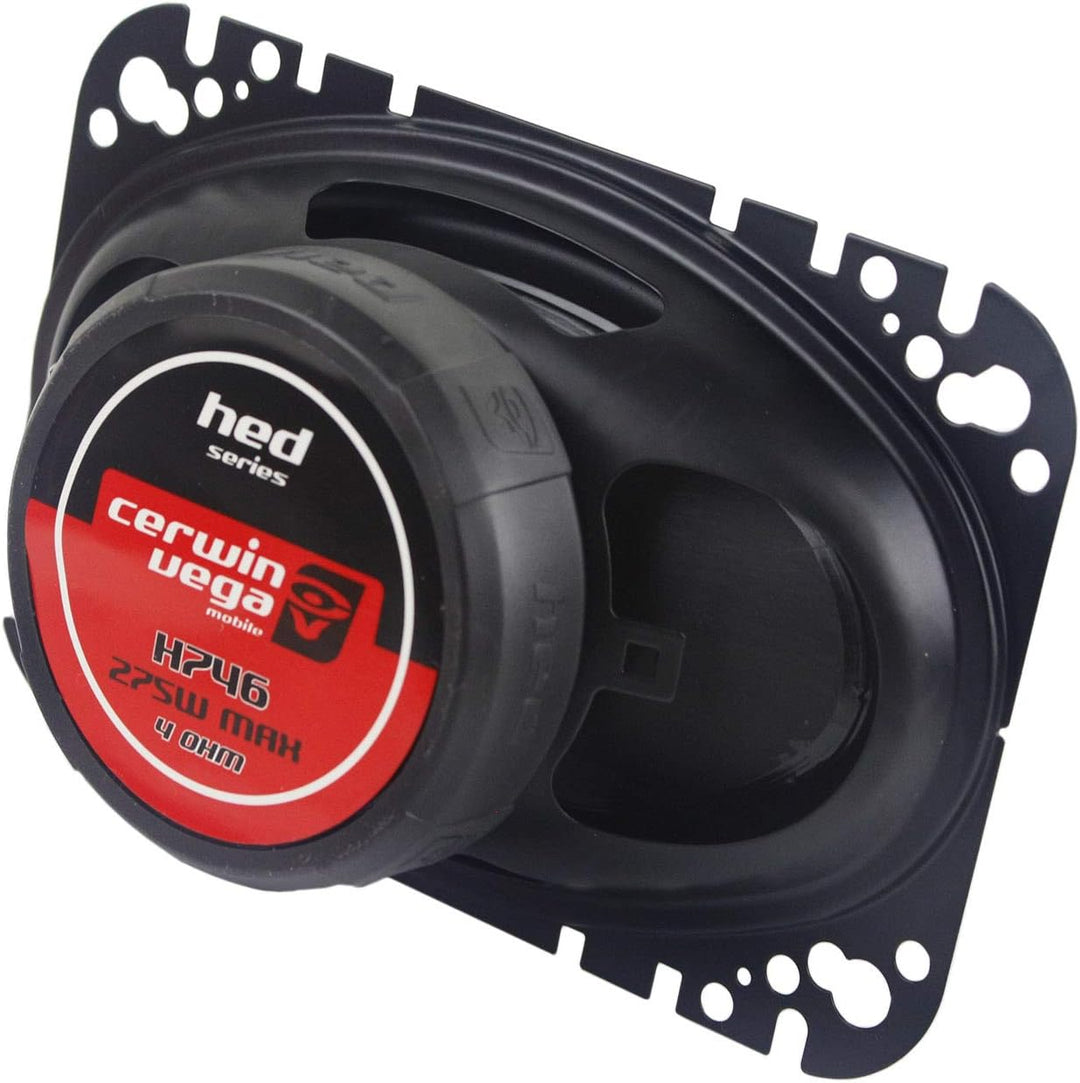 Cerwin-Vega H746 2-Wege-Koaxial-Lautsprecher, 10,2 x 15,2 cm, 30 W RMS / 275 W max, Schwarz, 2 Stück