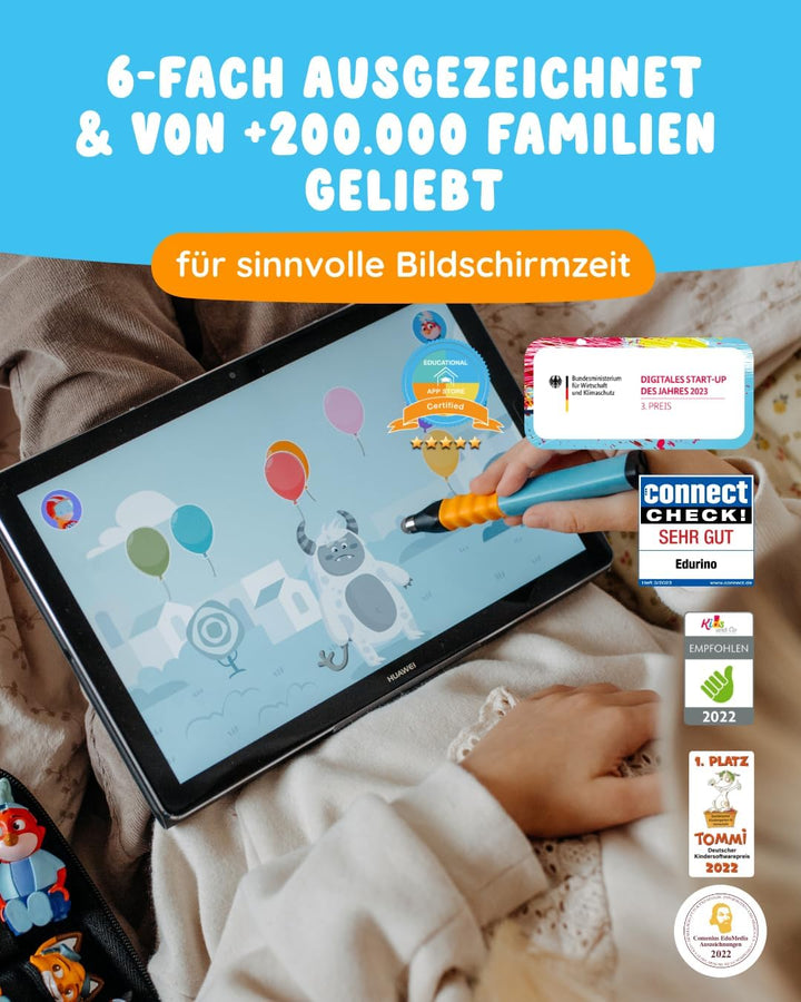 Edurino Figur Niki Erstes Englisch ab 4 Jahren inkl. App | Innovatives & digitales Lernspiel | Spiel
