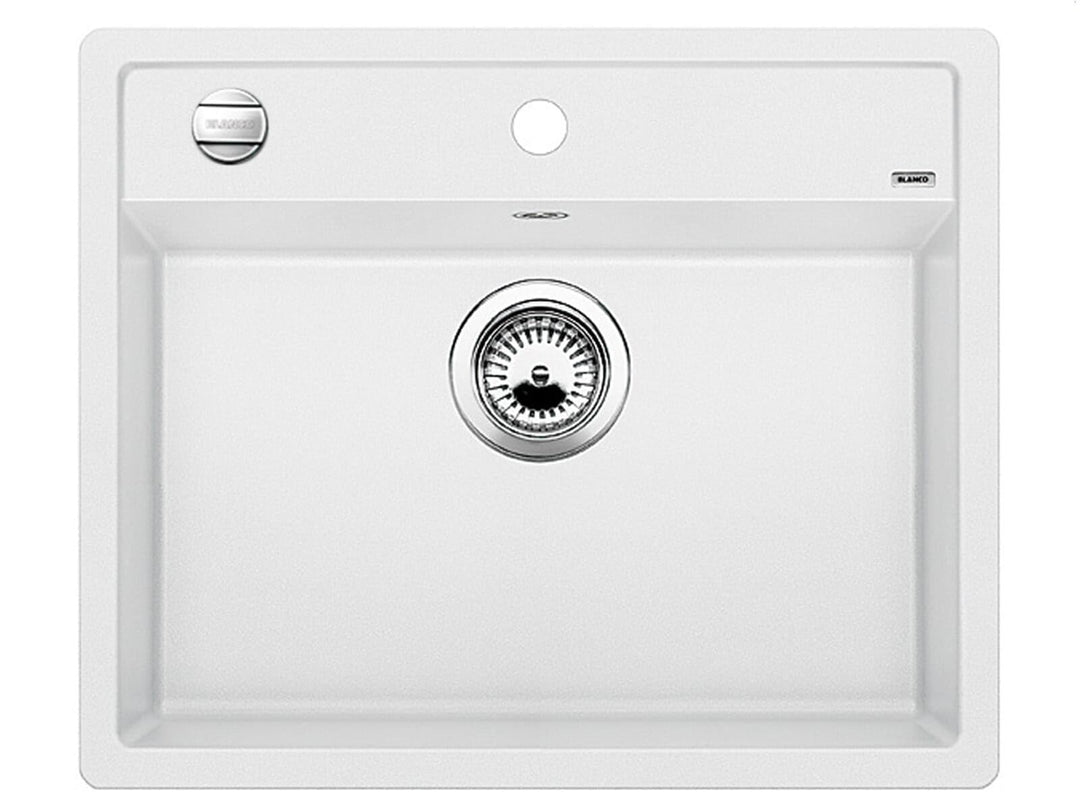 BLANCO DALAGO 6 | SILGRANIT weiss | Einbauart: Einbau von Oben | mit Ablauffernbedienung | 60er Unte