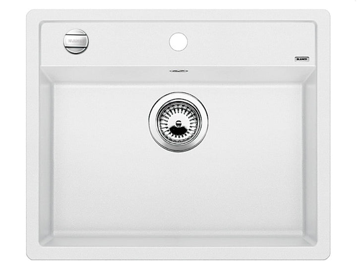 BLANCO DALAGO 6 | SILGRANIT weiss | Einbauart: Einbau von Oben | mit Ablauffernbedienung | 60er Unte