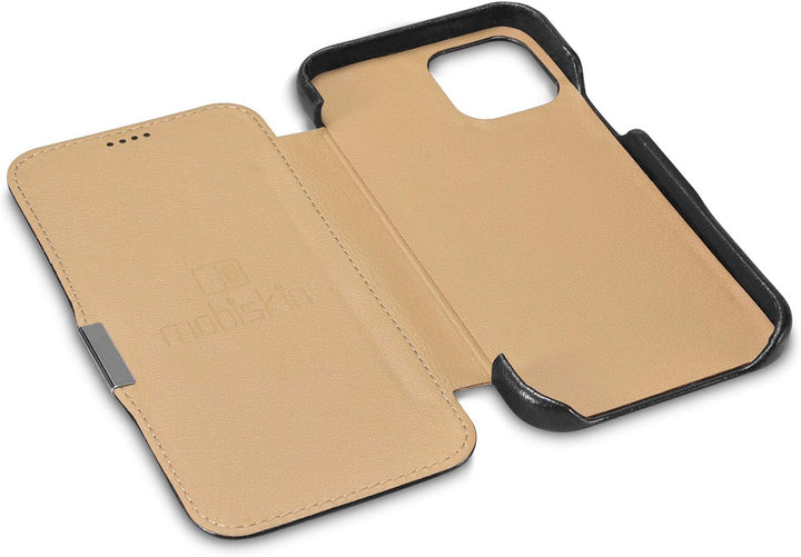 Mobiskin Hülle kompatibel mit Apple iPhone 12 PRO MAX (6,7 Zoll), Handyhülle mit echtem Leder, Case,