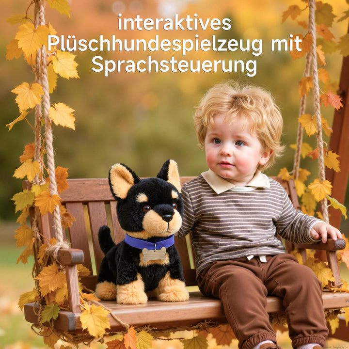 TUMAMA KIDS Laufendes und singendes Hundespielzeug, Plüschwelpe für Kinder | Spielzeughund Sprachges