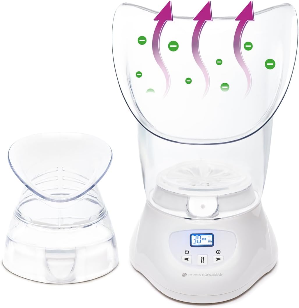 Rio Beauty Gesichtssauna Spa mit Dampf-Inhalator FSTE2 Weiss