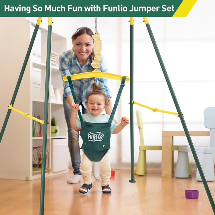 FUNLIO Baby Jumper Set Green Grüner, Grüner