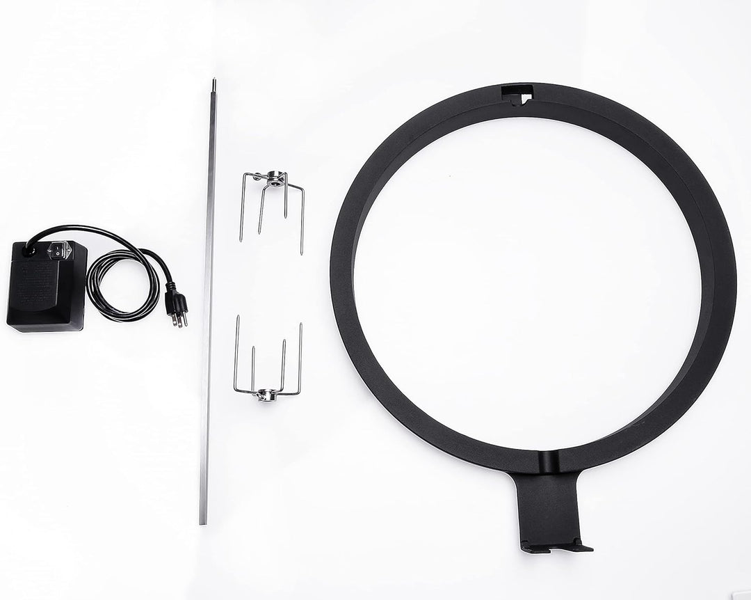 KamadoJoe JoeTisserie Rotisserie Grillzubehör für Classic Joe, Schwartz Single, Single