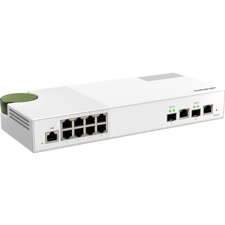 QNAP QSW-M2108-2C - 2 x 10GbE SFP+/RJ45 Combo Ports & 8 x 2.5GbE (RJ45) Ports - Entry-level 10GbE an
