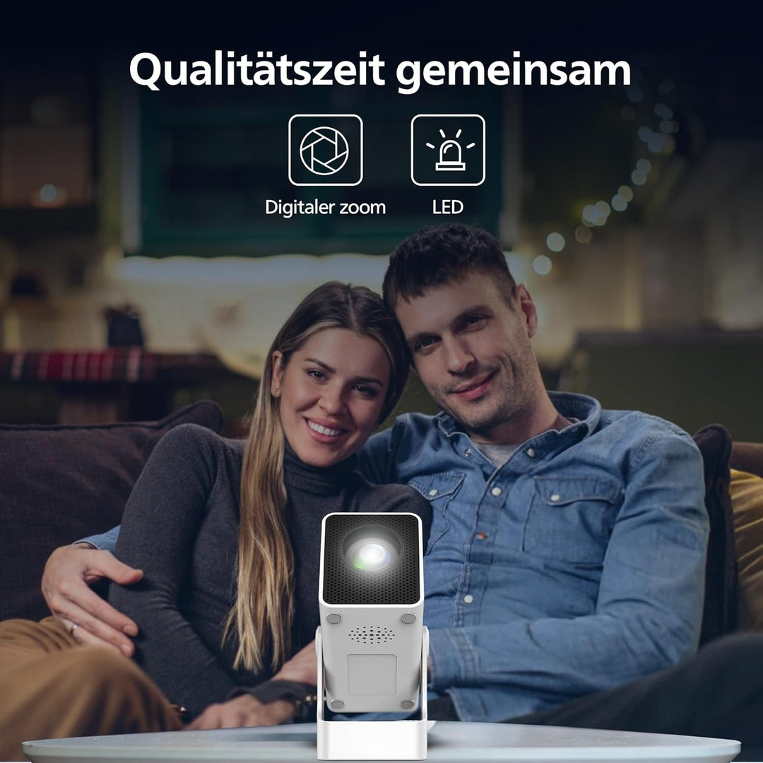 Philips, Neopix 140, Heimkino-Beamer, Auflösung 1280 x 720p, 180 Grad drehbar, Spiegelmodus, WLAN 6,