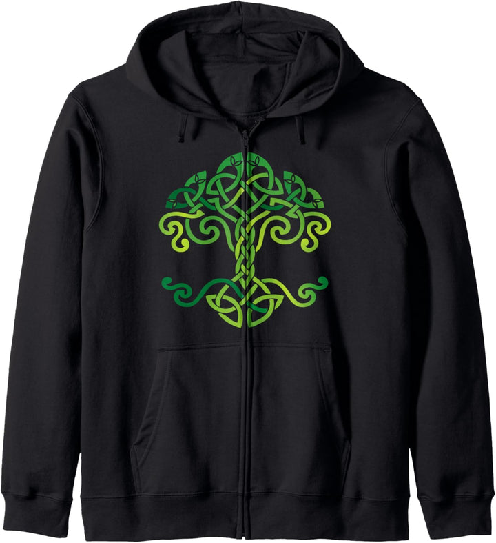 Keltischer Baum St Patricks Day, Irish, traditionellen Kapuzenjacke
