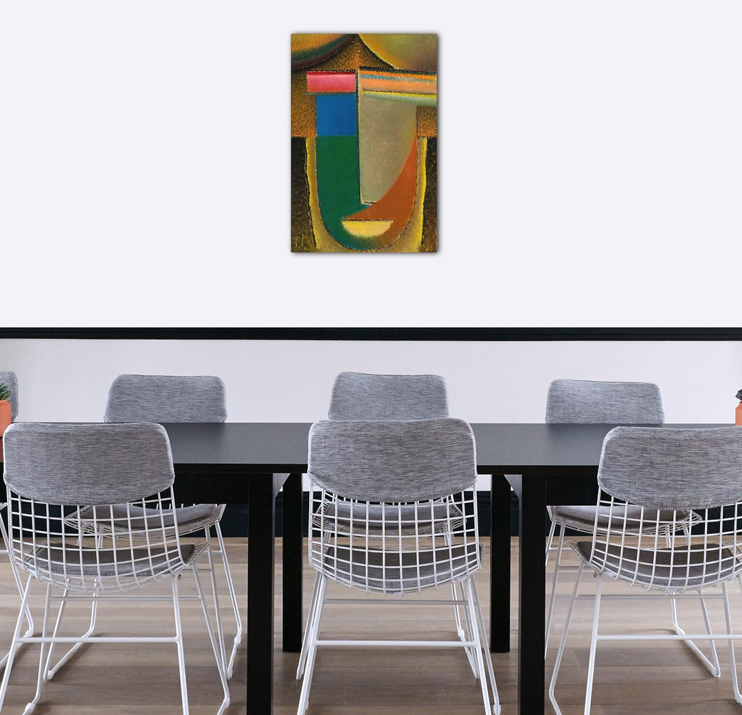 Printed Paintings Leinwand (60x80cm): Alexej von Jawlensky - Abstrakter Kopf: Afrika 60x80 cm, 60x80