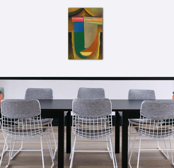 Printed Paintings Leinwand (60x80cm): Alexej von Jawlensky - Abstrakter Kopf: Afrika 60x80 cm, 60x80