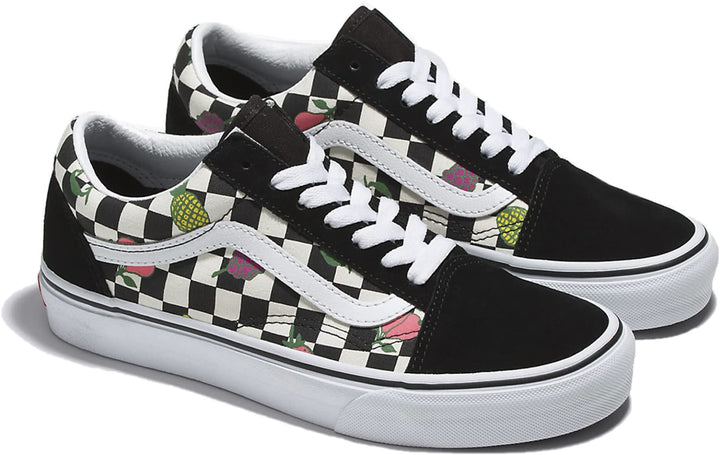 Vans Ua Old Skool Unisex-Sneaker, knöchelfrei 11.5 Women/10 Men Obst Cherckerboard Schwarz Weiss, 11