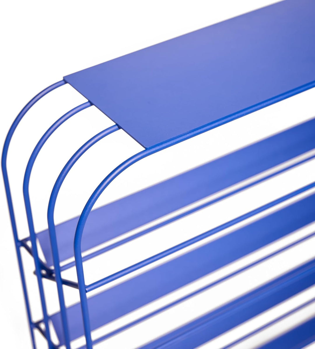 Elegantes Schuhregal Metall ALVIER - Platzsparendes Schuhregal für Flur & Eingangsbereich, 4 Ebenen